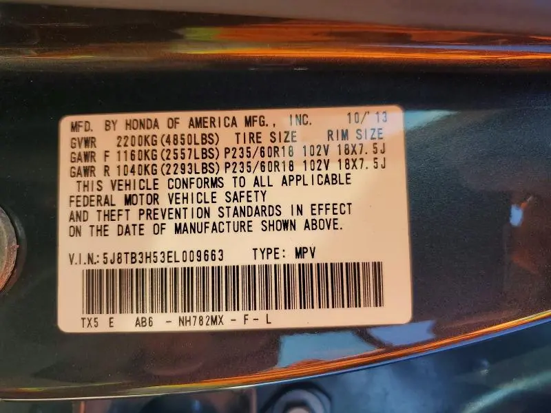2014 ACURA RDX TECHNOLOGY  