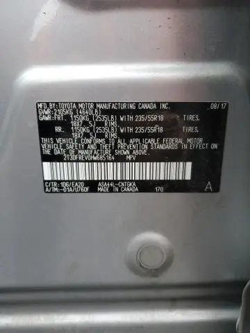 2017 TOYOTA RAV4 LIMITED