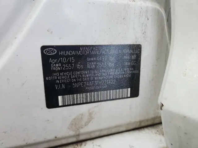 2015 HYUNDAI SONATA SE  