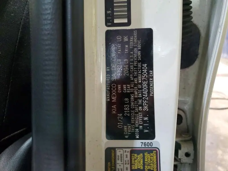 2024 KIA FORTE LX  