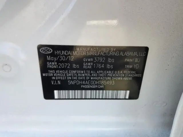 2013 HYUNDAI ELANTRA GLS  