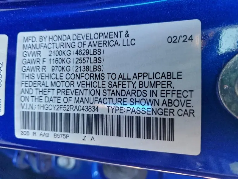 2024 HONDA ACCORD HYBRID SPORT  