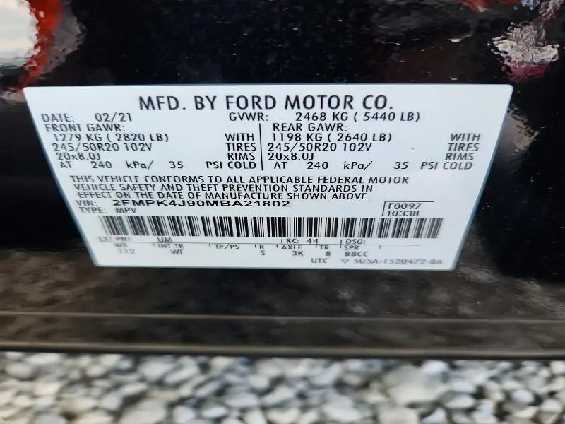 2021 FORD EDGE SEL  