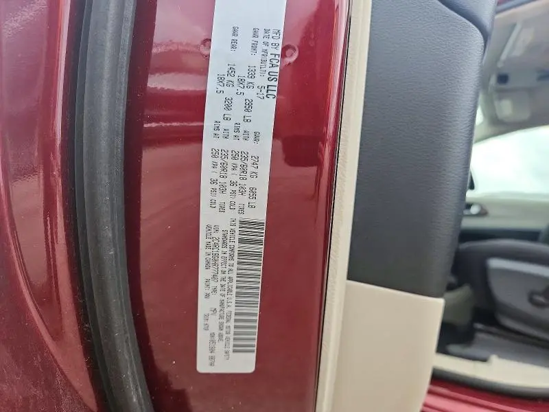 2017 CHRYSLER PACIFICA TOURING L  