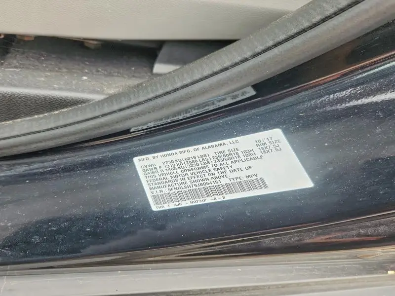 2018 HONDA ODYSSEY EXL  