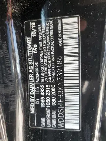 2019 MERCEDES-BENZ CLA 250  