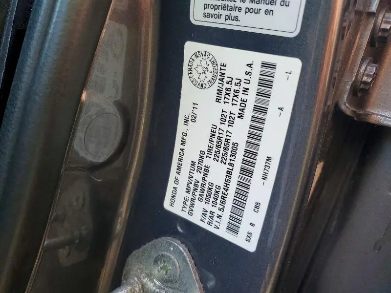 2011 HONDA CR-V EX  