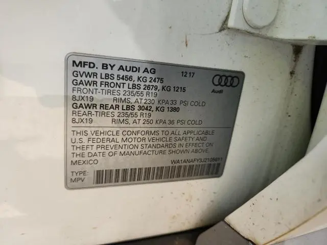 2018 AUDI Q5 PREMIUM  