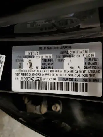 2016 MAZDA CX-3 TOURING  