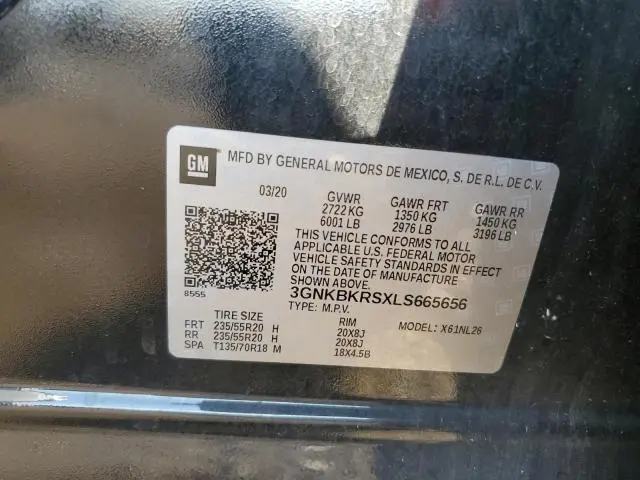 2020 CHEVROLET BLAZER RS  