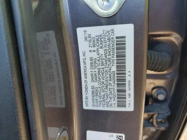 2018 HONDA ACCORD LX  