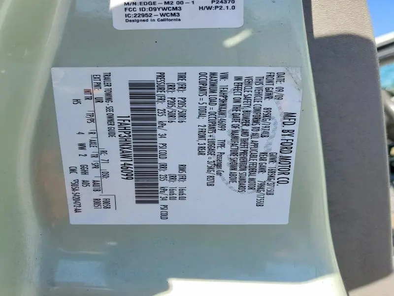 2010 FORD FOCUS SEL  