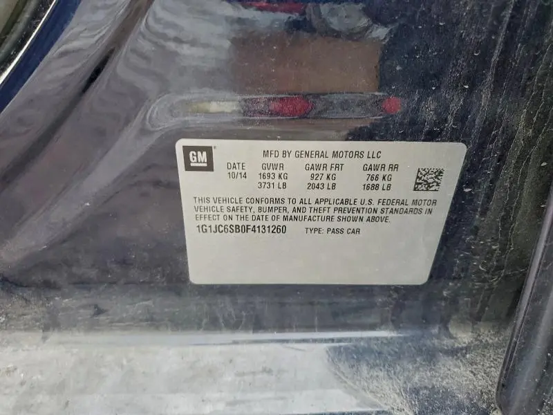 2015 CHEVROLET SONIC LT  