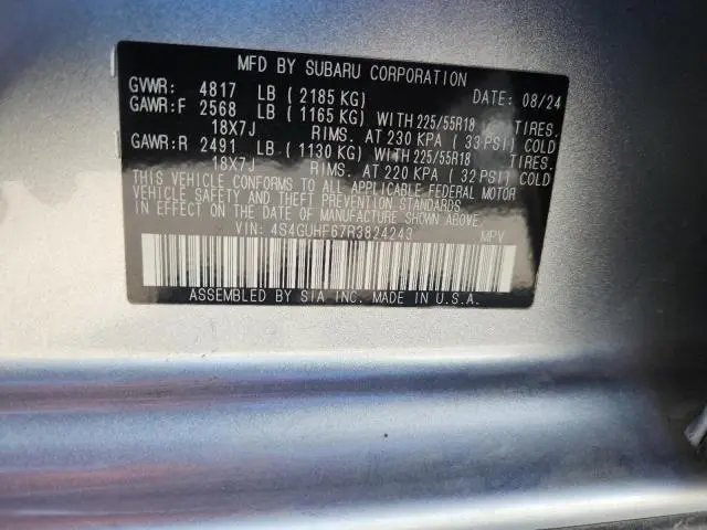 2024 SUBARU CROSSTREK SPORT  