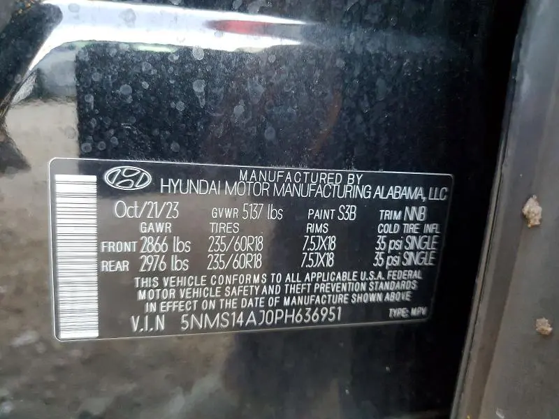 2023 HYUNDAI SANTA FE SE  