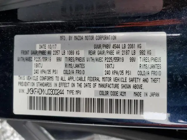 2018 MAZDA CX-5 GRAND TOURING  
