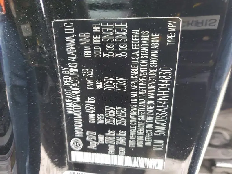 2022 HYUNDAI TUCSON SEL  