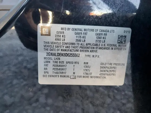 2013 CHEVROLET EQUINOX LT  