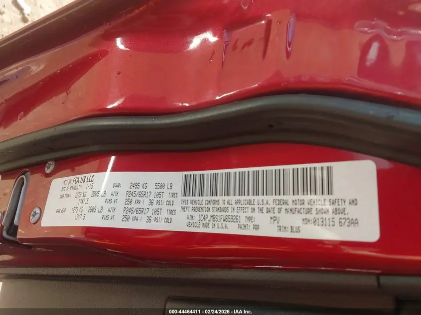 2015 JEEP CHEROKEE TRAILHAWK