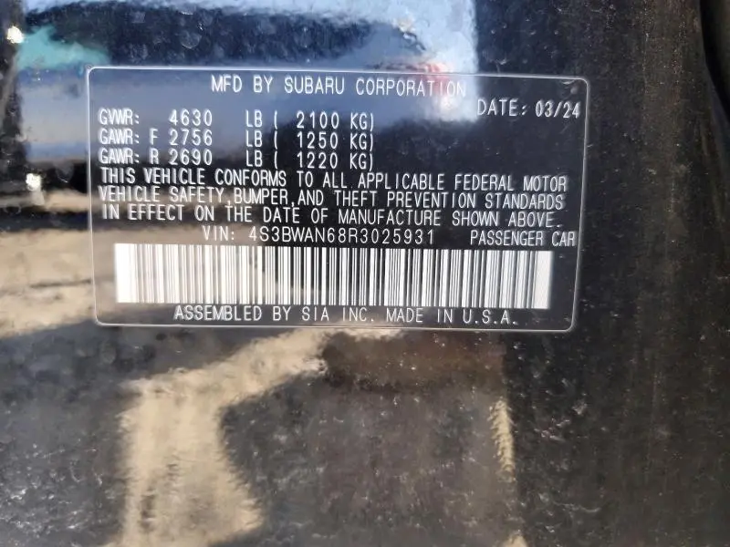 2024 SUBARU LEGACY LIMITED  