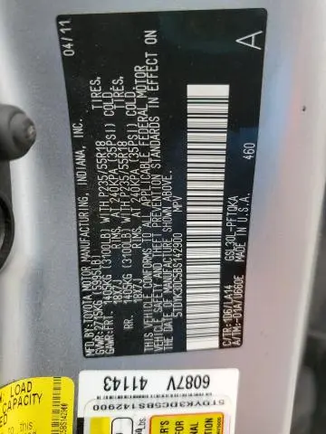 2011 TOYOTA SIENNA XLE  