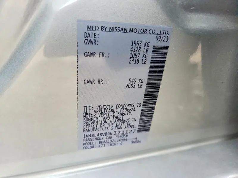 2024 NISSAN ALTIMA S  