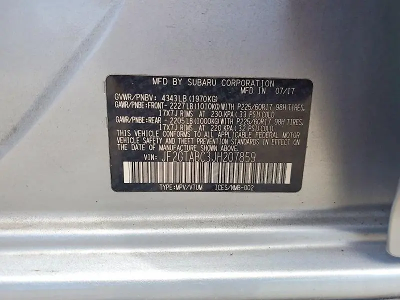 2018 SUBARU CROSSTREK PREMIUM  