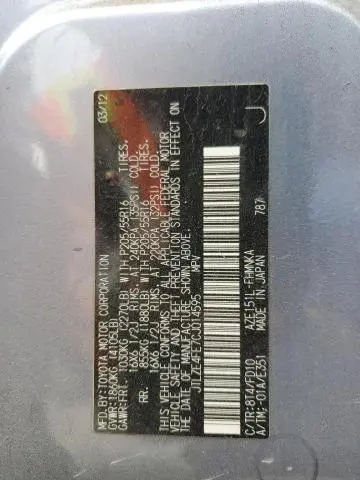 2012 TOYOTA SCION XB   