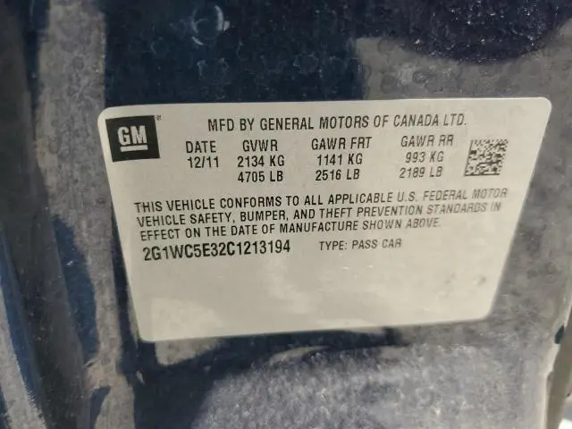 2012 CHEVROLET IMPALA LTZ  