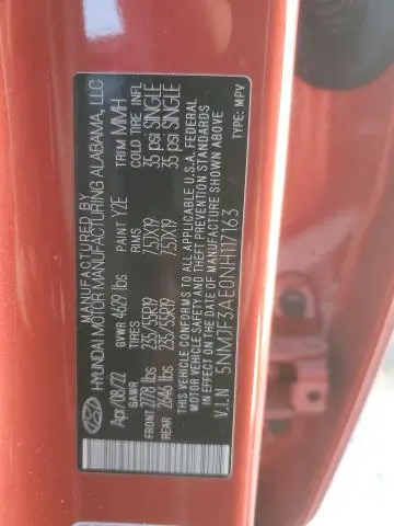 2022 HYUNDAI TUCSON SEL  