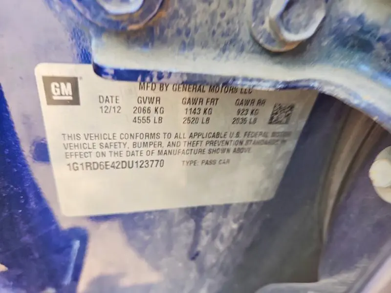 2013 CHEVROLET VOLT   