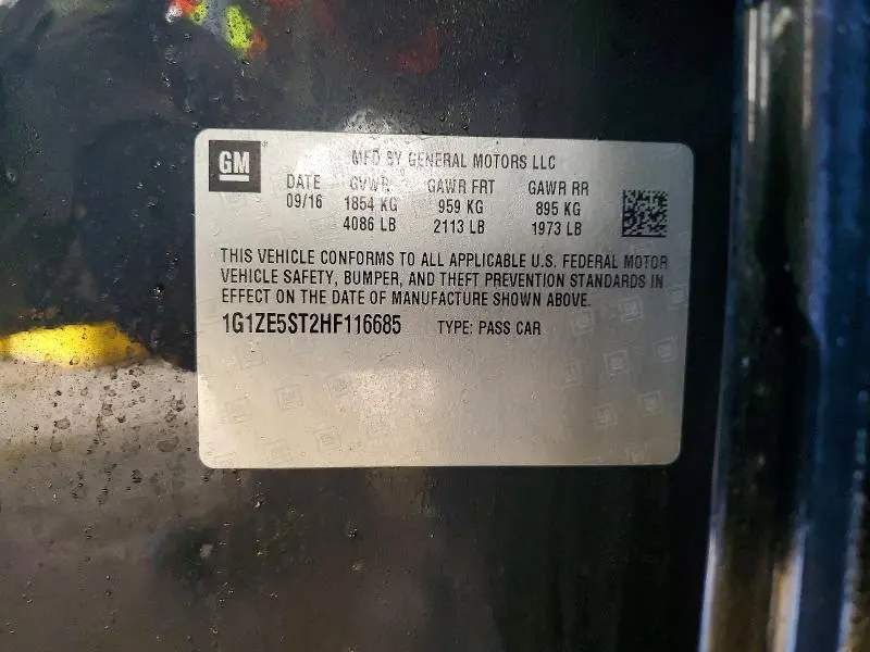 2017 CHEVROLET MALIBU LT  