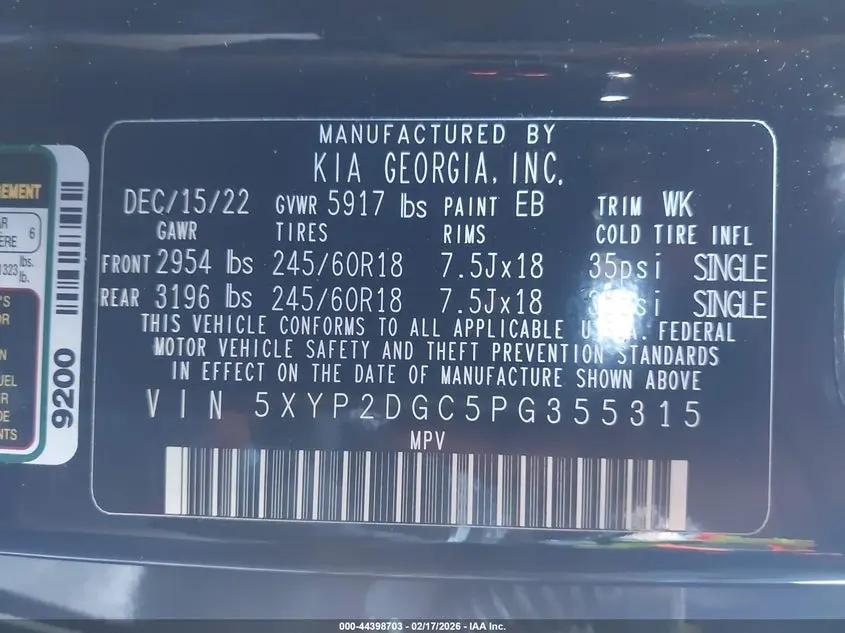 2023 KIA TELLURIDE LX