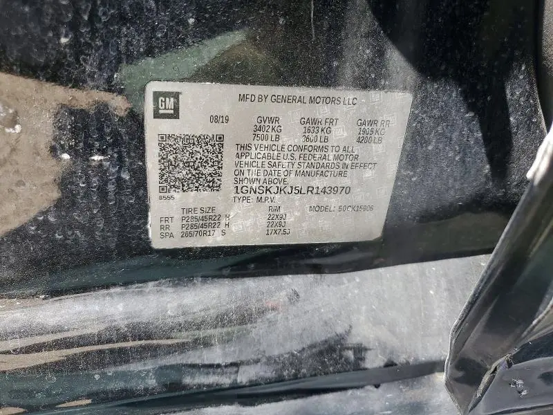 2020 CHEVROLET SUBURBAN K1500 PREMIER  