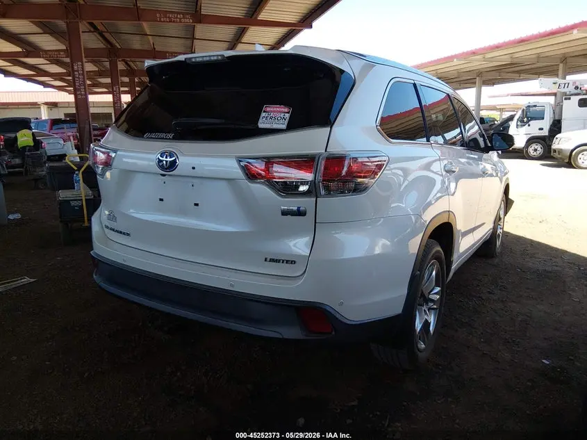 2014 TOYOTA HIGHLANDER HYBRID LIMITED PLATINUM V6
