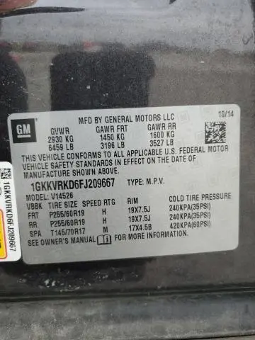 2015 GMC ACADIA SLT-1  