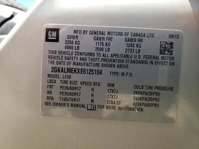 2014 GMC TERRAIN SLE  