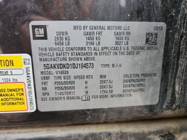 2013 BUICK ENCLAVE   