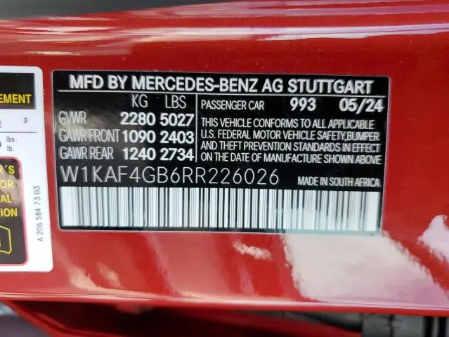 2024 MERCEDES-BENZ C 300  