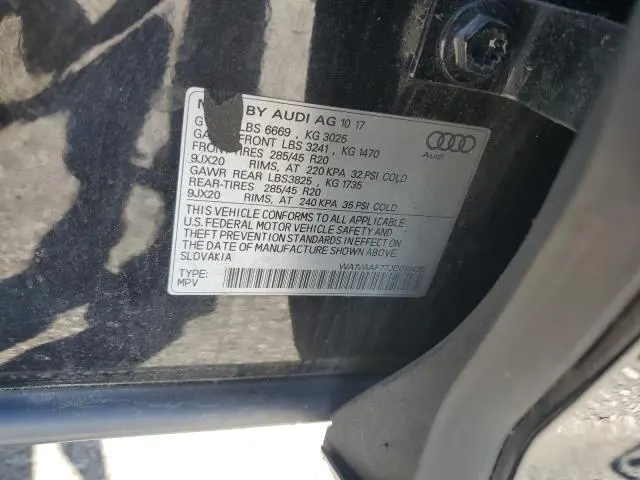 2018 AUDI Q7 PRESTIGE  