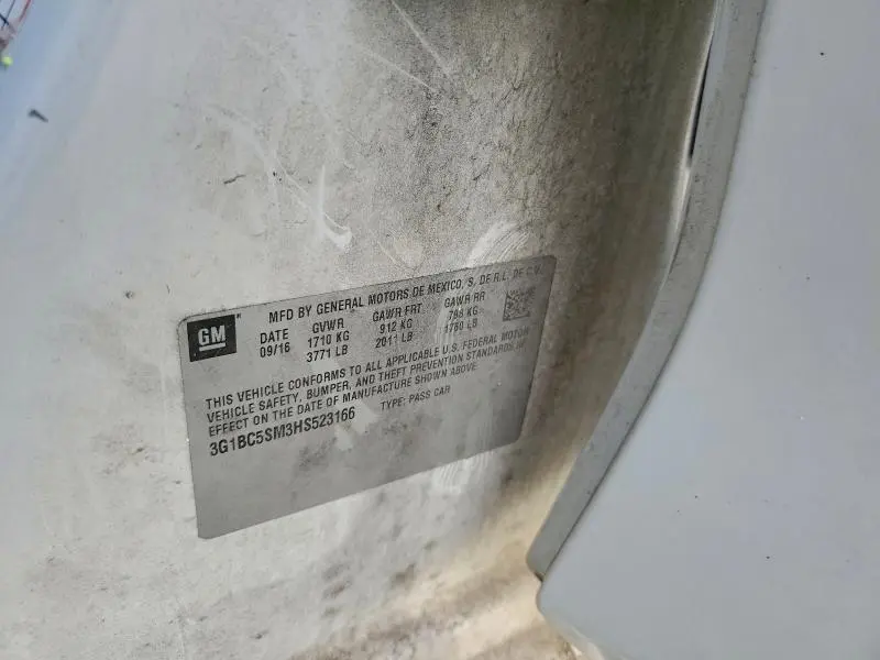 2017 CHEVROLET CRUZE LS  