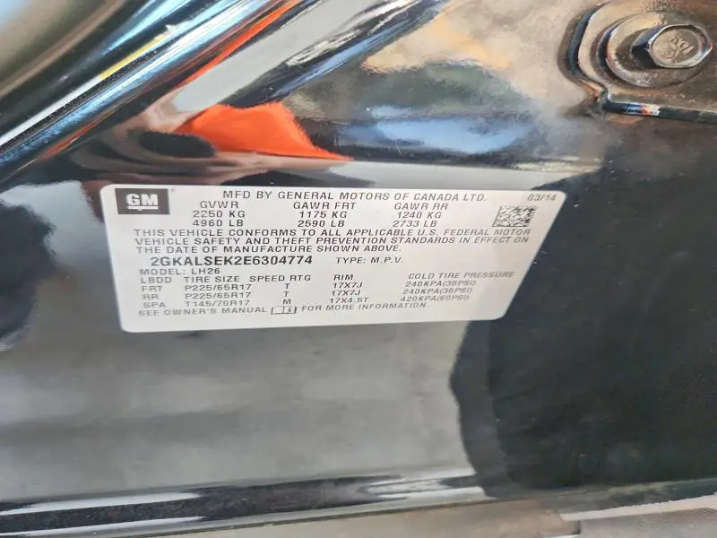 2014 GMC TERRAIN SLT  