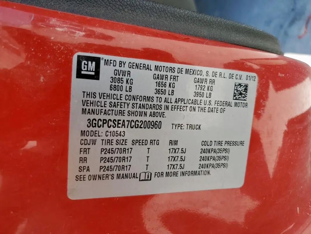 2012 CHEVROLET SILVERADO C1500 LT  