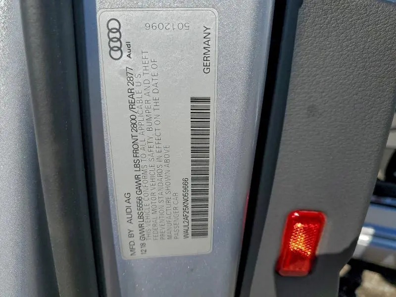 2019 AUDI A6 PREMIUM PLUS  