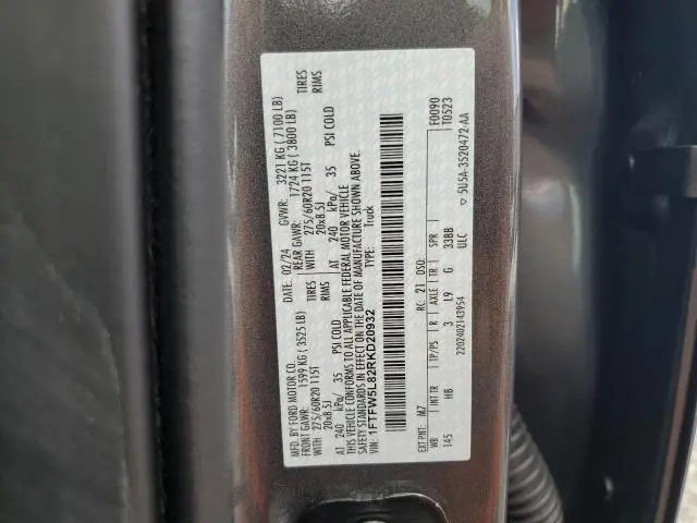 2024 FORD F150 LARIAT  