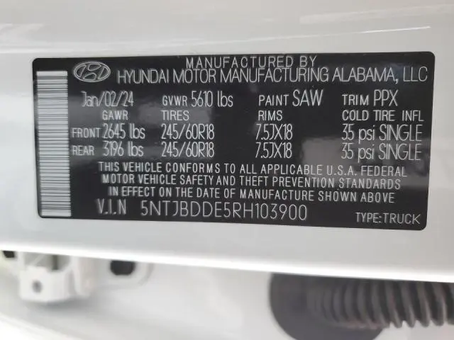 2024 HYUNDAI SANTA CRUZ SEL  