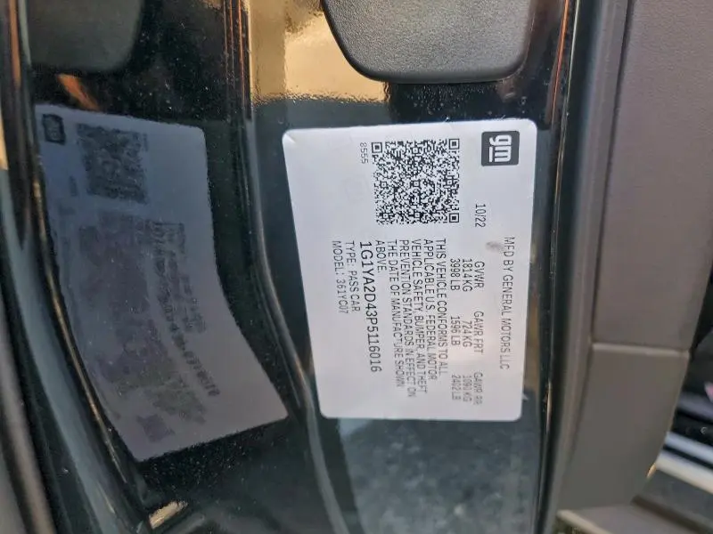 2023 CHEVROLET CORVETTE STINGRAY 1LT  