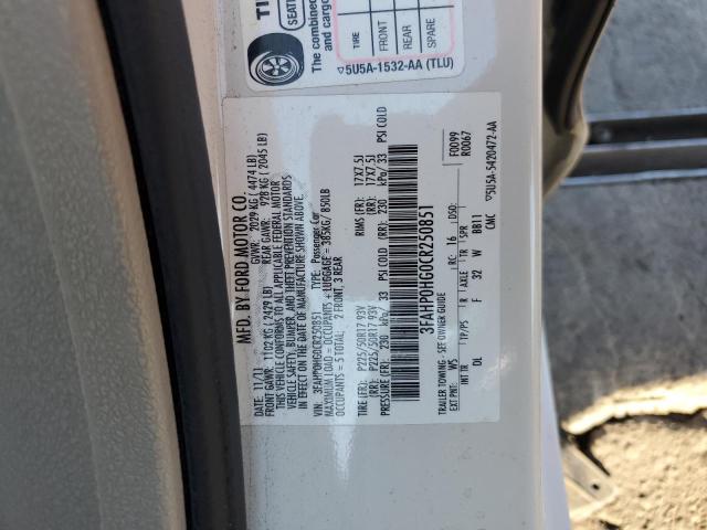 2012 FORD FUSION SE