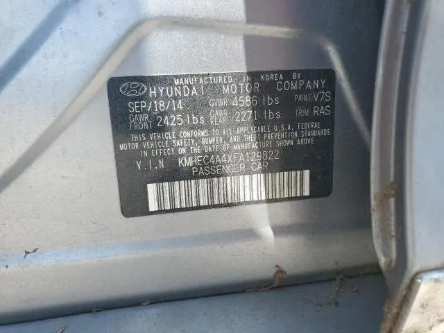 2015 HYUNDAI SONATA HYBRID  
