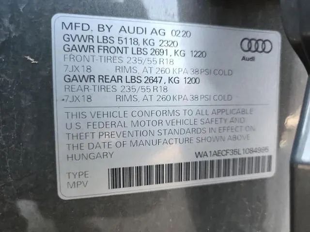 2020 AUDI Q3 PREMIUM  